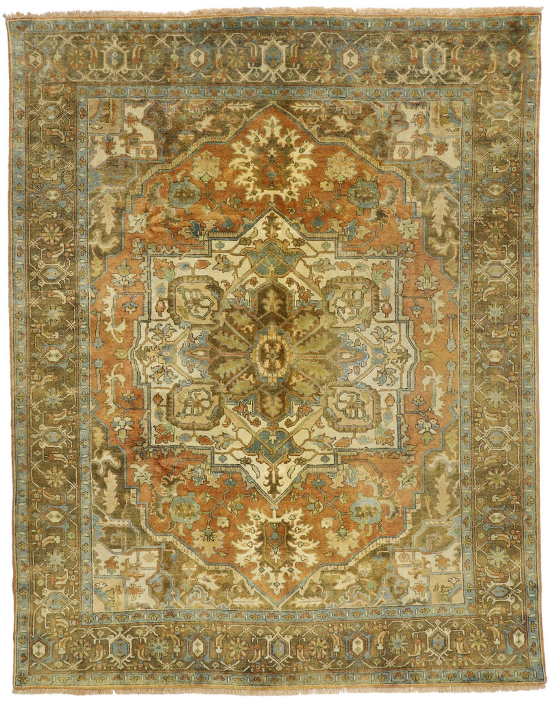 8 x 10 Vintage Heriz Rug 77309