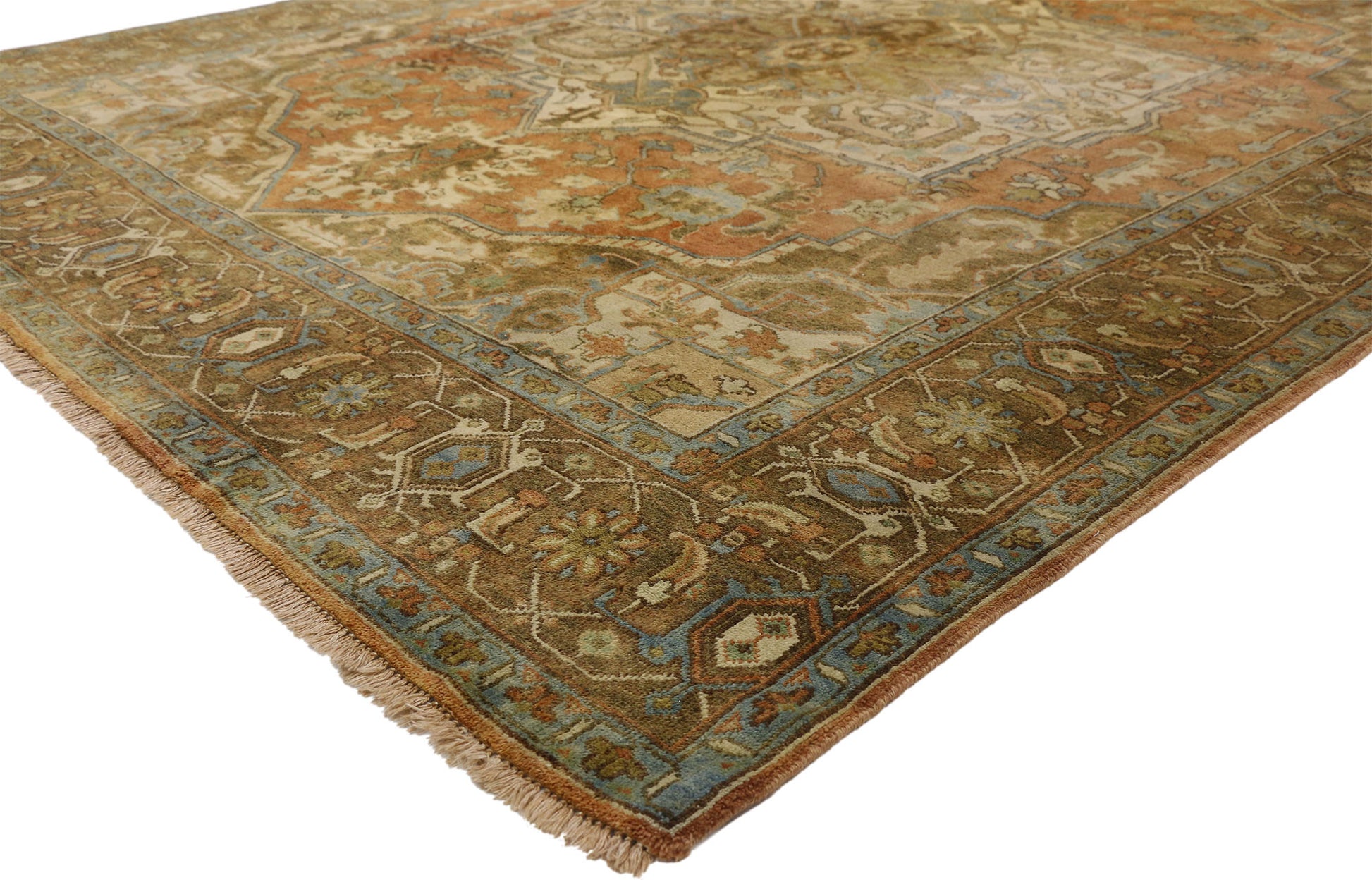 8 x 10 Vintage Heriz Rug 77309