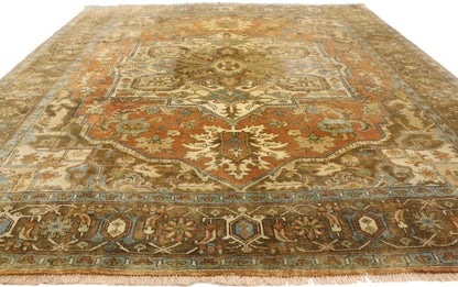 8 x 10 Vintage Heriz Rug 77309