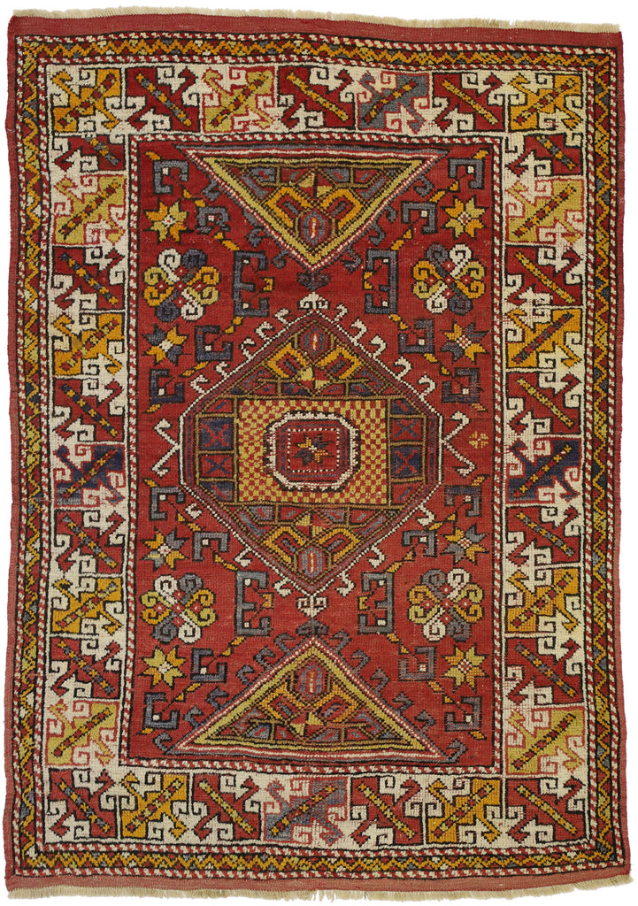 4 x 6 Vintage Turkish Oushak Rug 77311