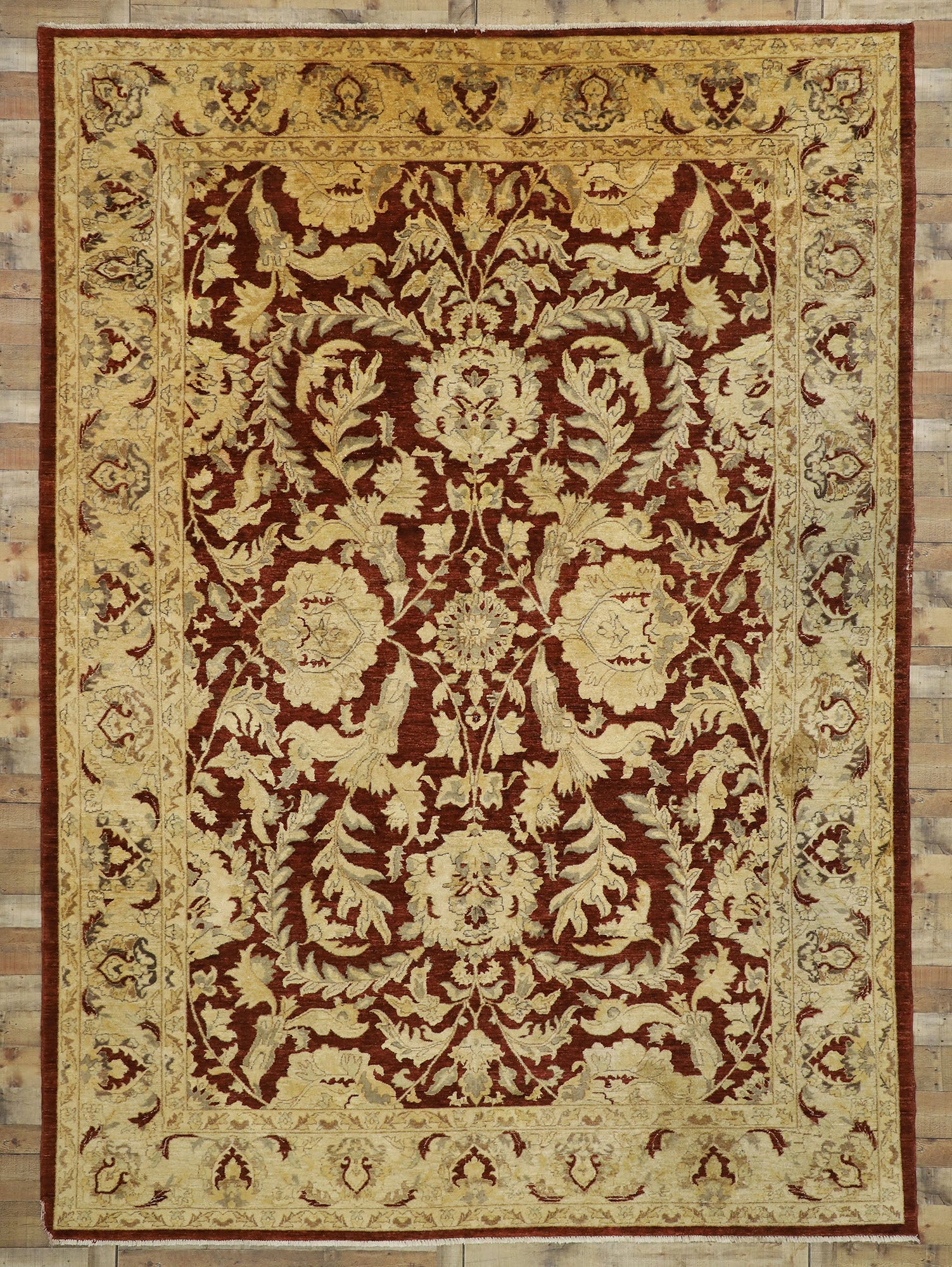 10 x 14 Antique Indian Rug 77315