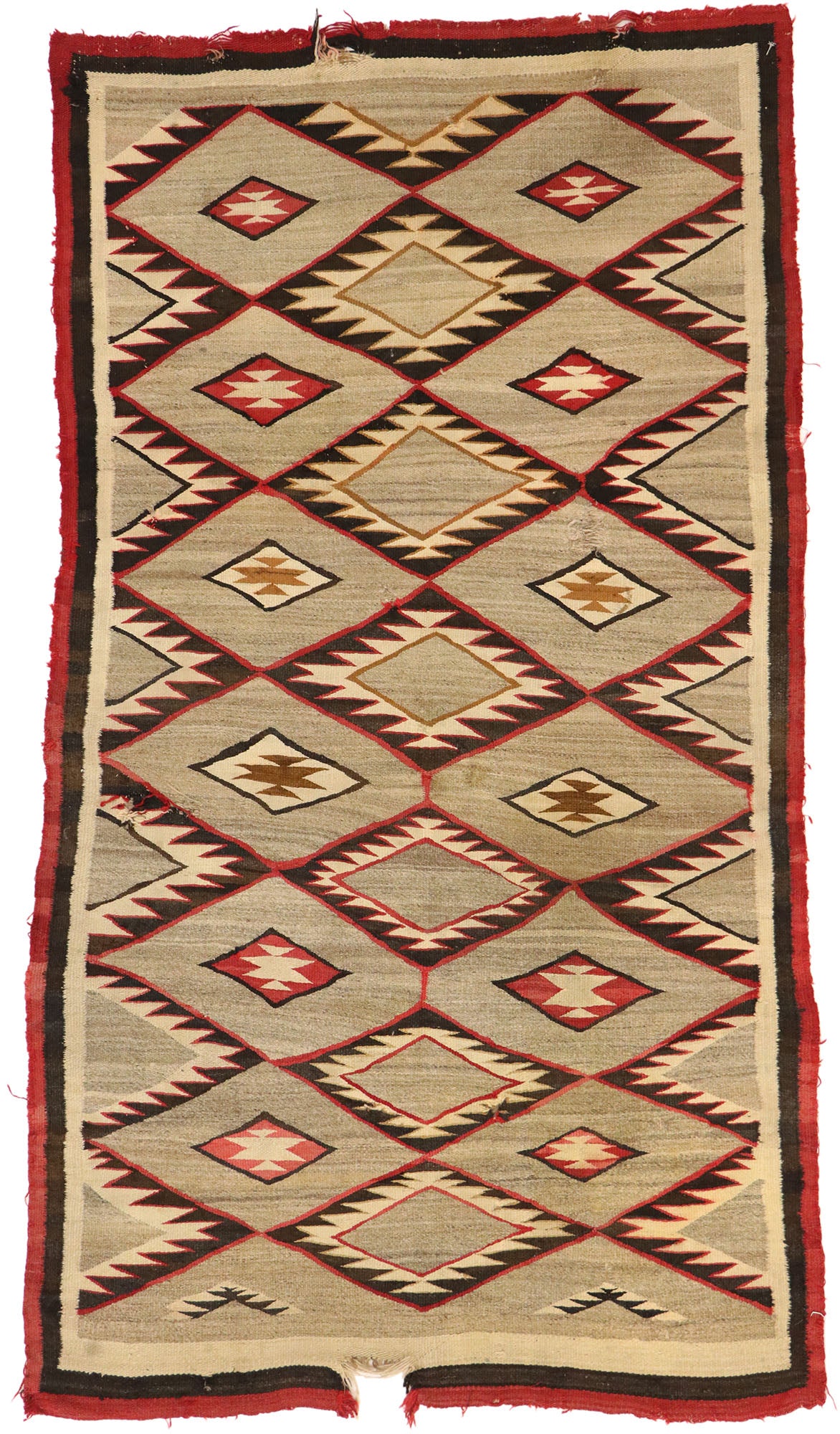 4 x 7 Antique Navajo Kilim Rug 77323