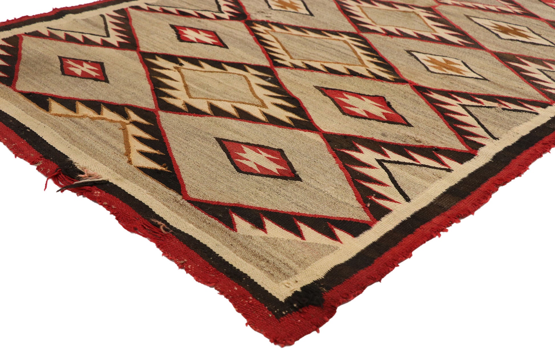 4 x 7 Antique Navajo Kilim Rug 77323