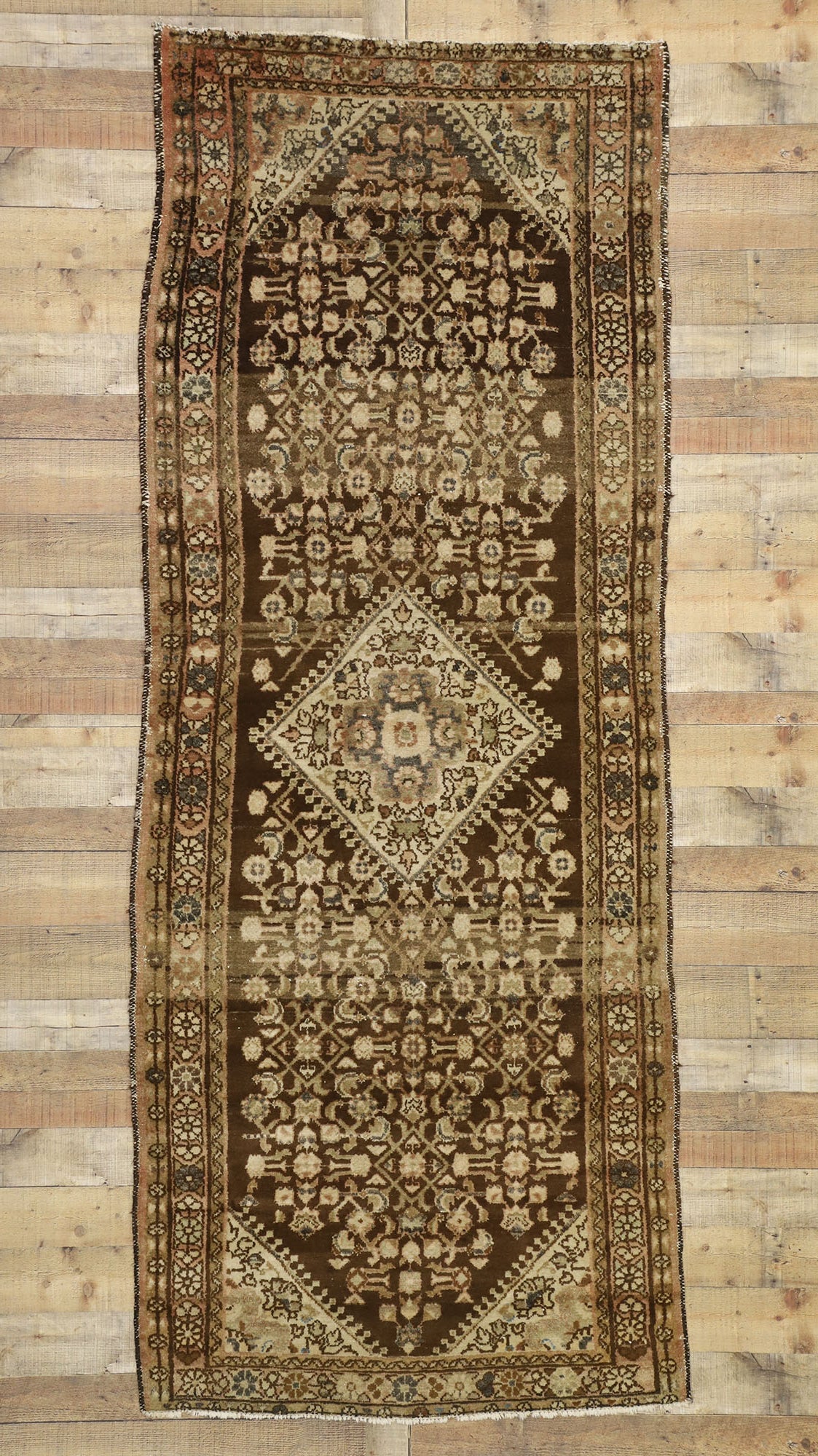 4 x 10 Antique Persian Malayer Runner 77326