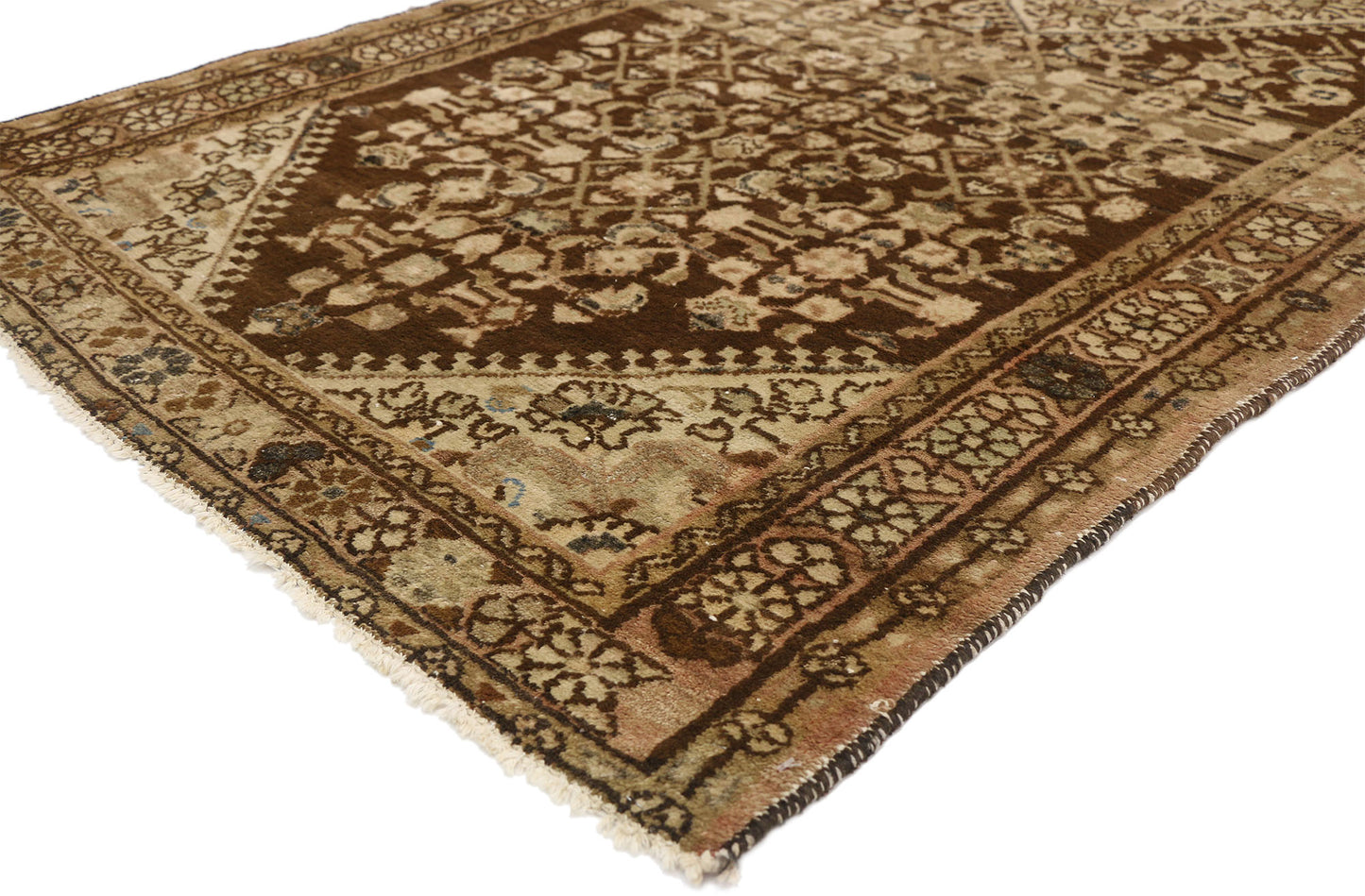 4 x 10 Antique Persian Malayer Runner 77326