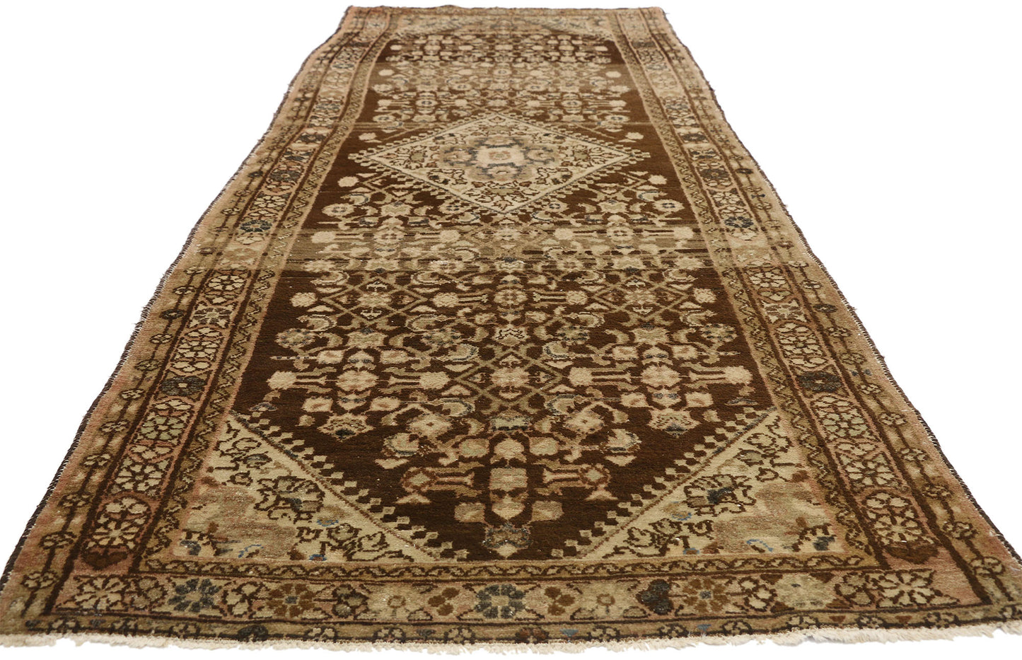 4 x 10 Antique Persian Malayer Runner 77326