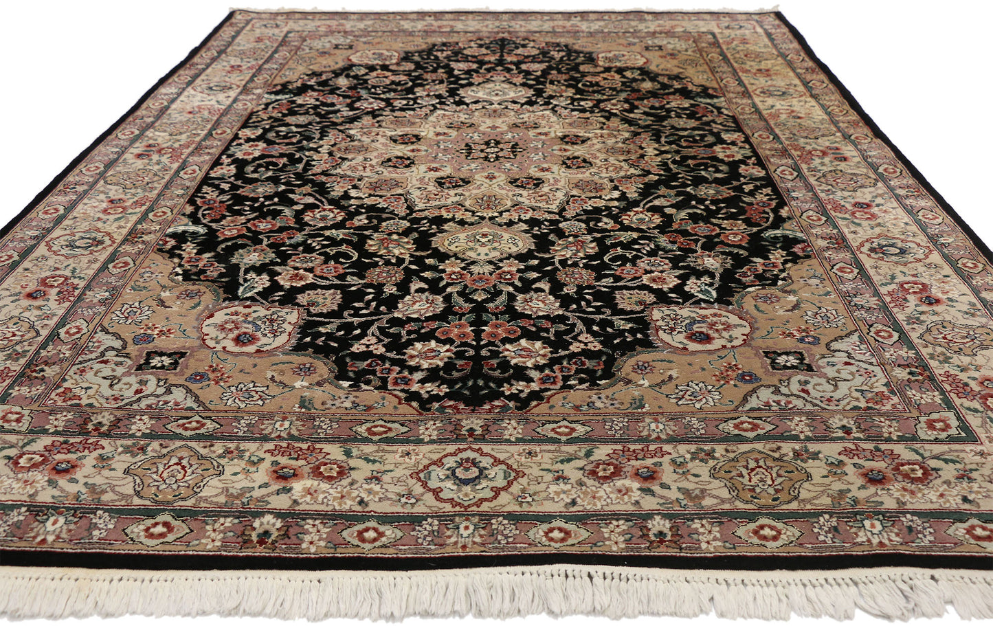 6 x 9 Vintage Chinese Tabriz Rug 77329