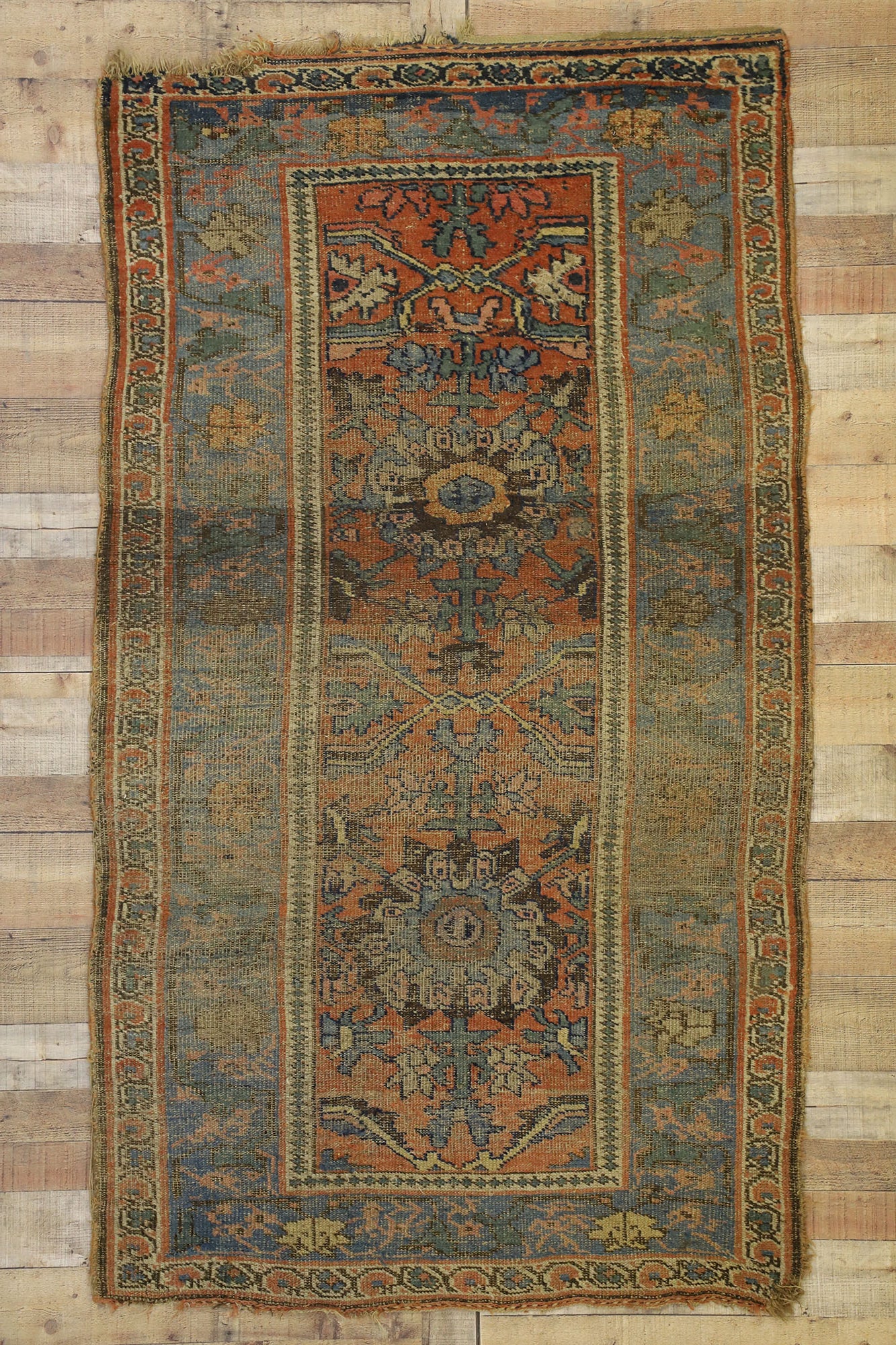 4 x 7 Antique Persian Bijar Rug 77333