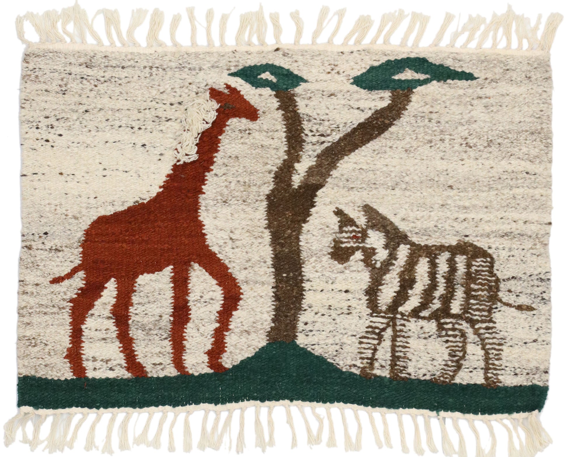 2 x 3 Vintage African Tapestry 77336