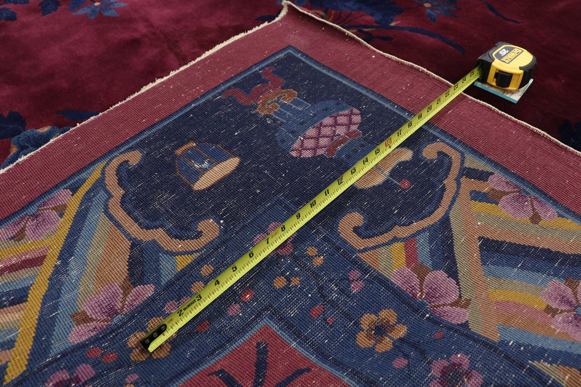 11 x 15 Antique Chinese Mandarin Rug 77337