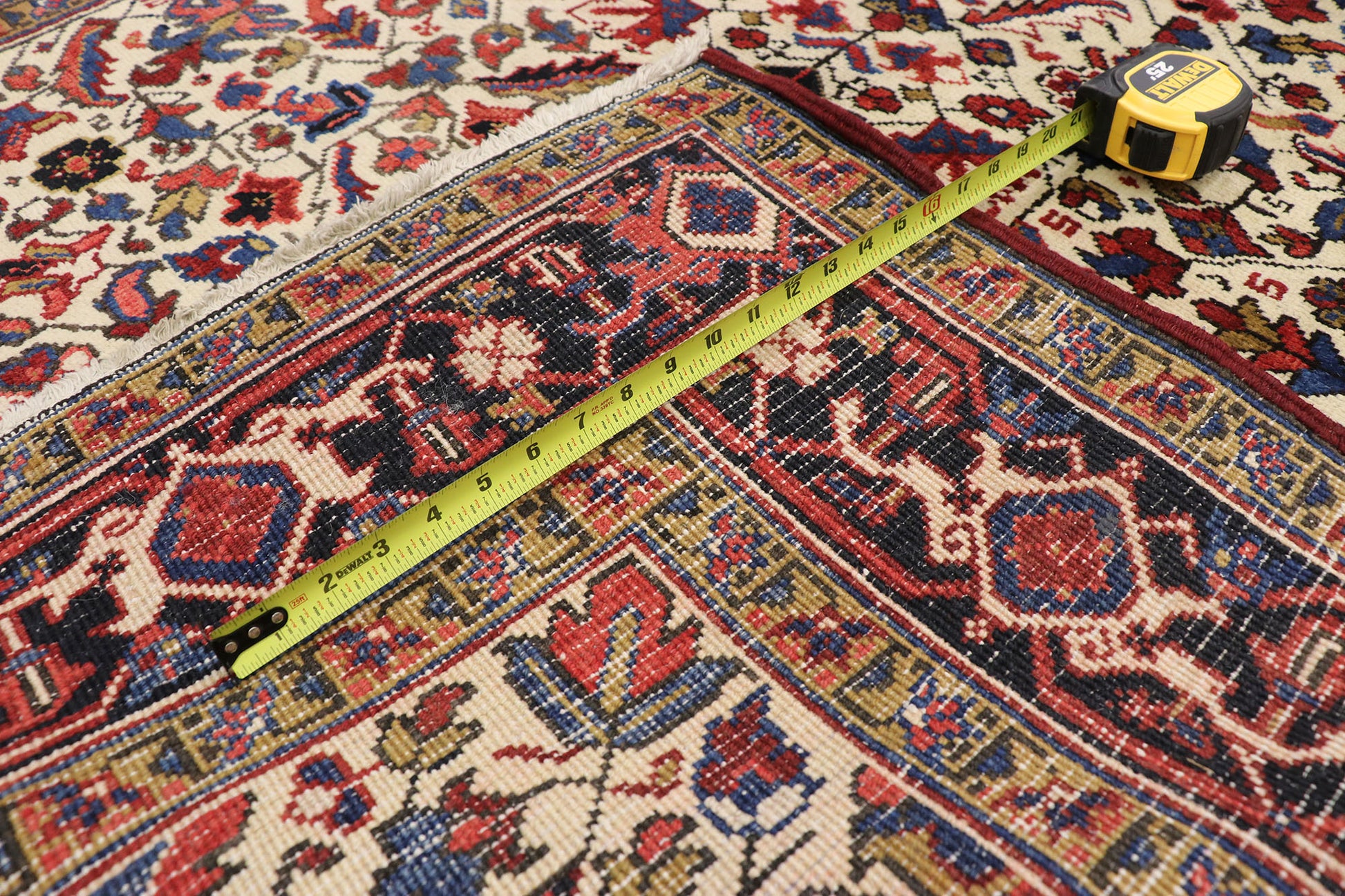 5 x 12 Antique Persian Heriz Rug 77338