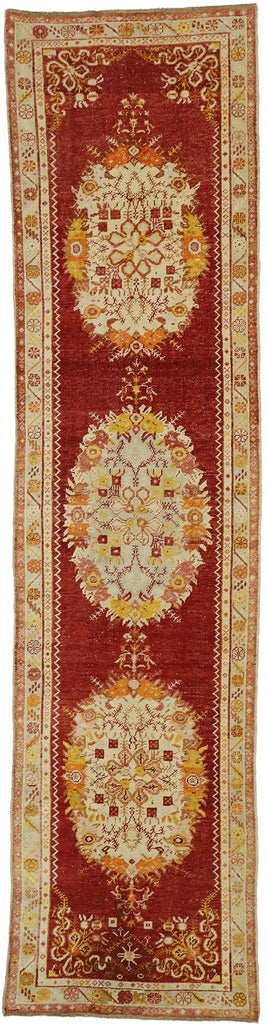 3 x 12 Vintage Turkish Oushak Runner 77339