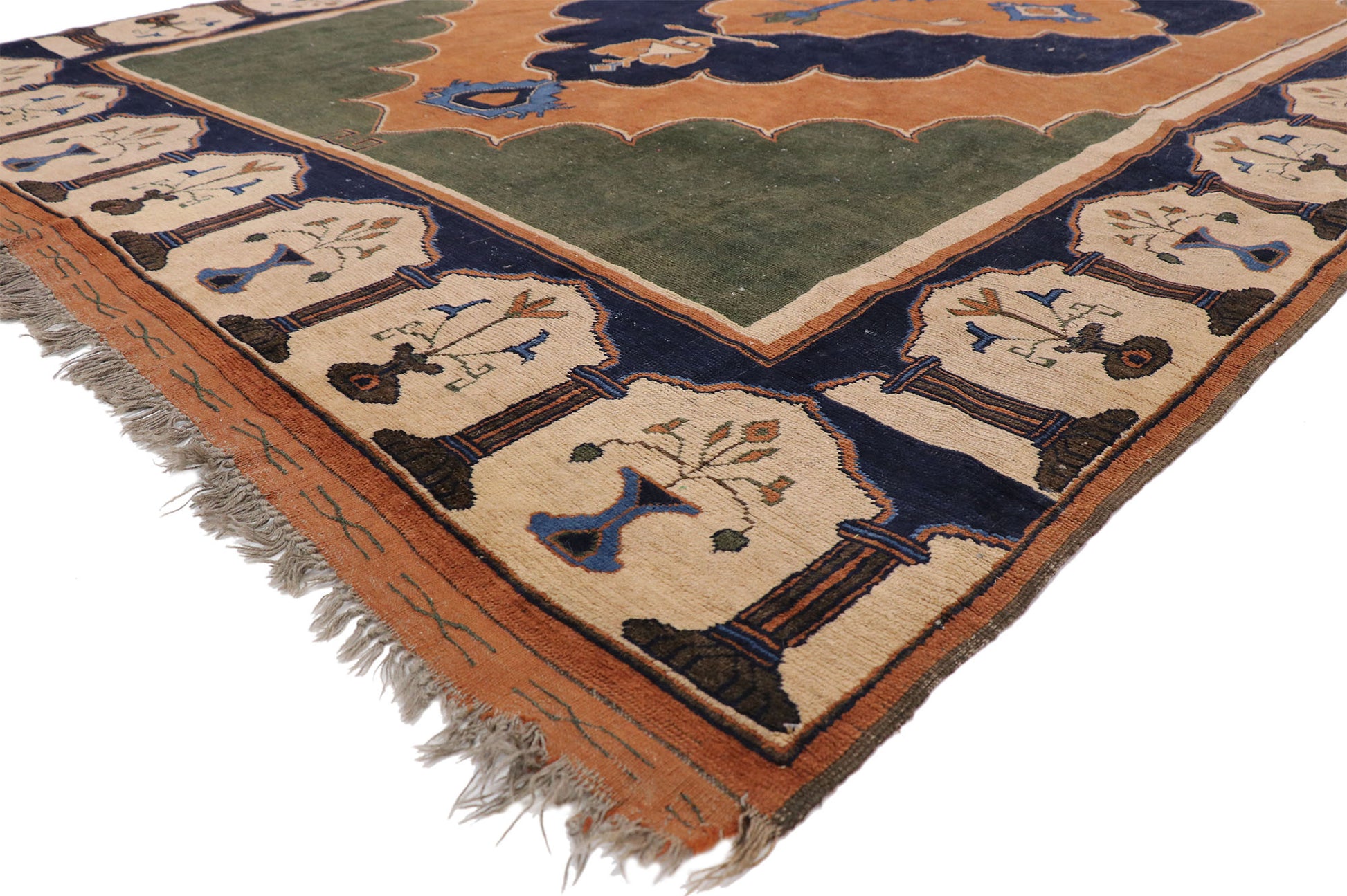 7 x 11 Vintage Oushak Rug 77342