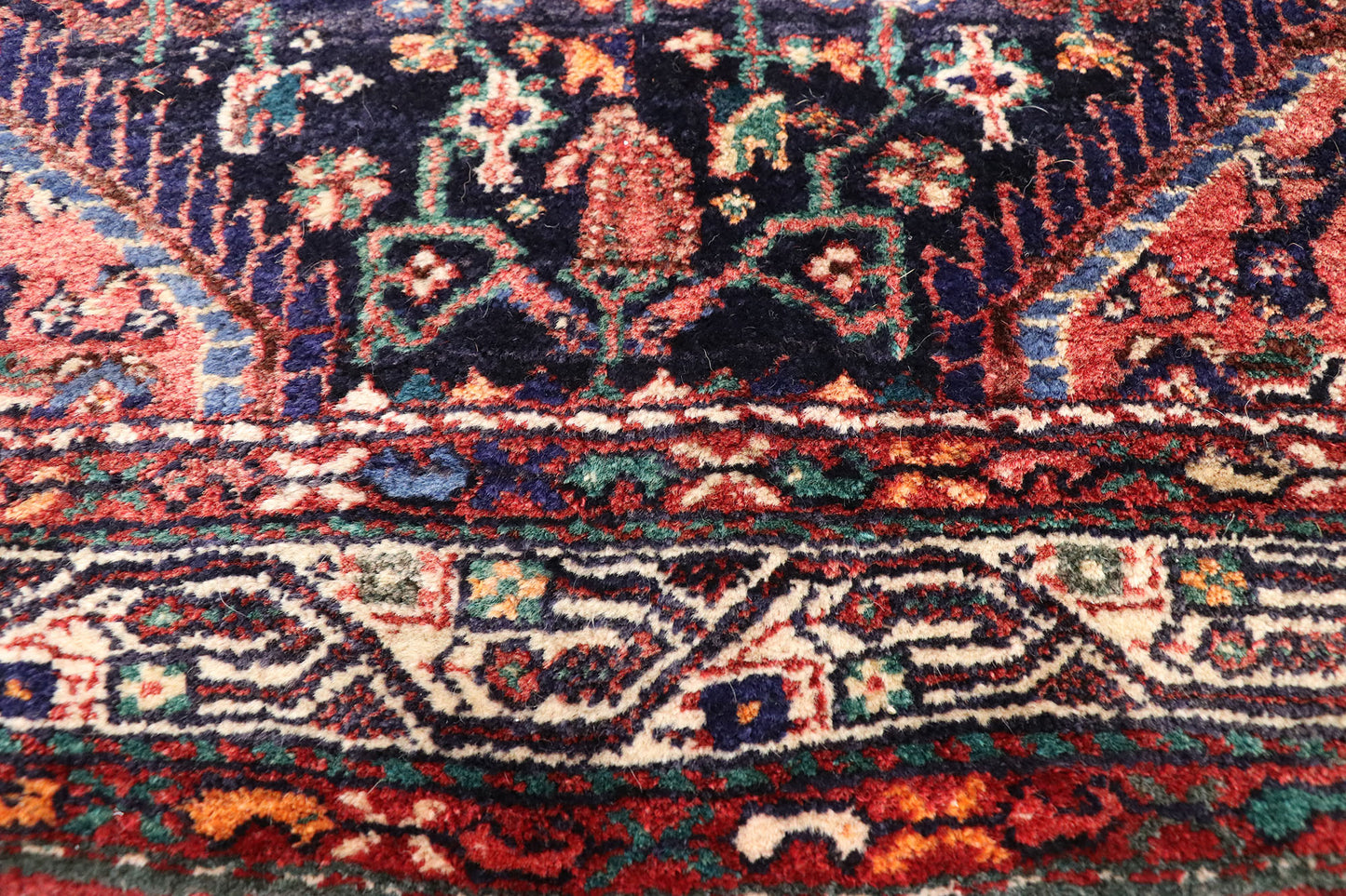 4 x 9 Antique Persian Hamadan Runner 77343