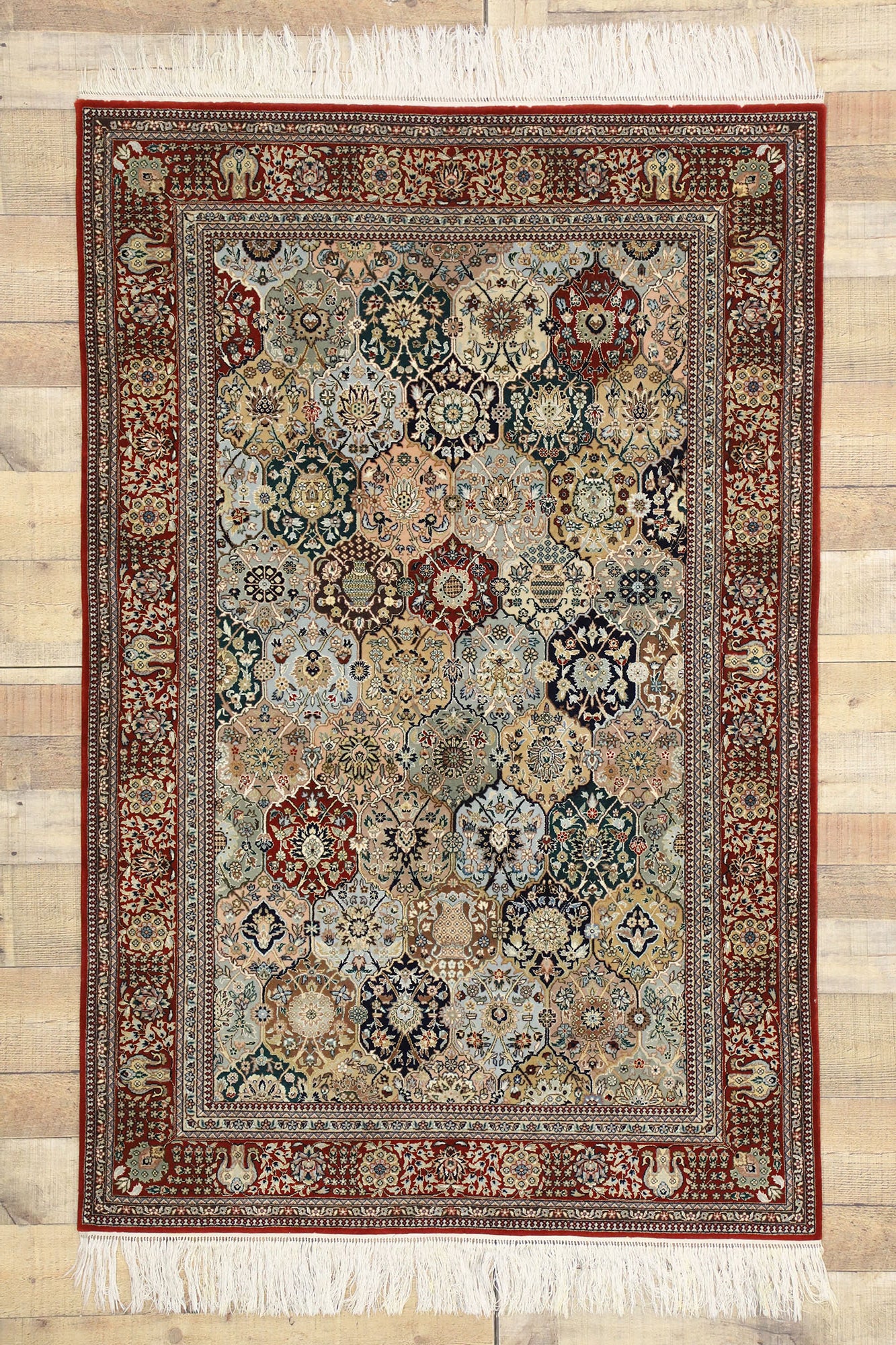 4 x 6 Vintage Tabriz Rug 77344