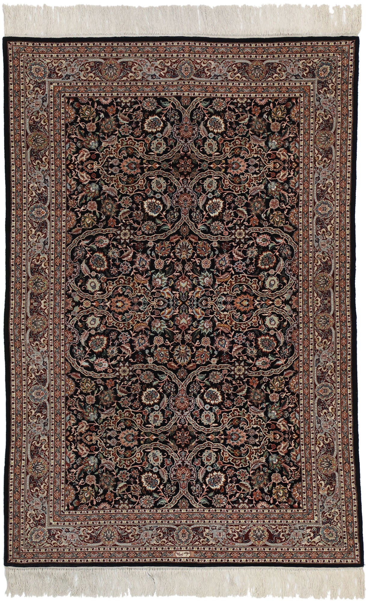 4 x 6 Vintage Chinese Tabriz Rug 77345