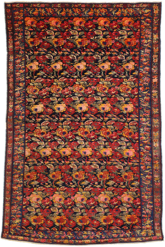 7 x 11 Antique Russian Karabagh Rug 77347