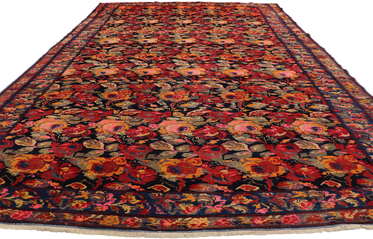 7 x 11 Antique Russian Karabagh Rug 77347