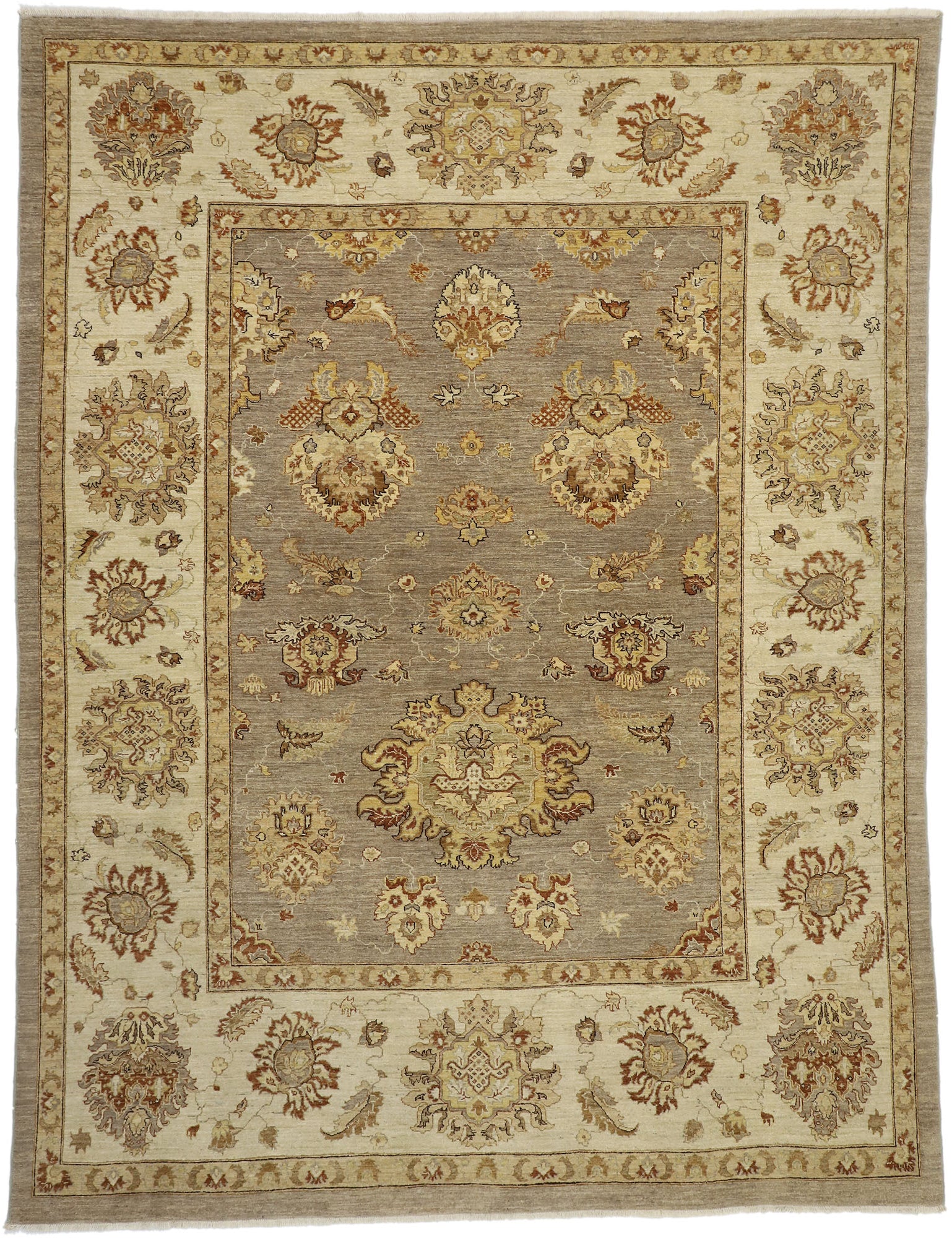 9 x 11 Vintage-Inspired Oushak Rug 77348