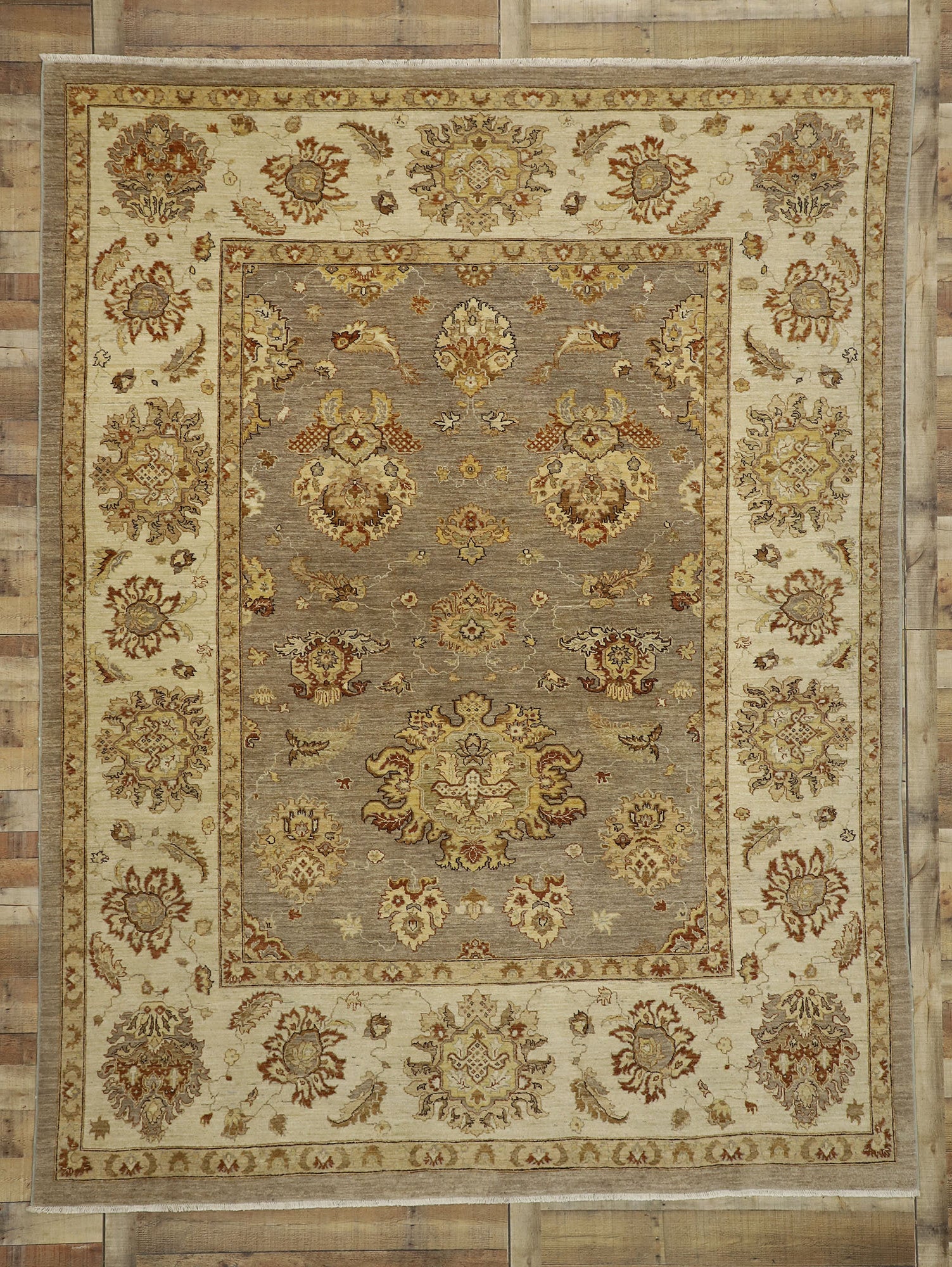 9 x 11 Vintage-Inspired Oushak Rug 77348