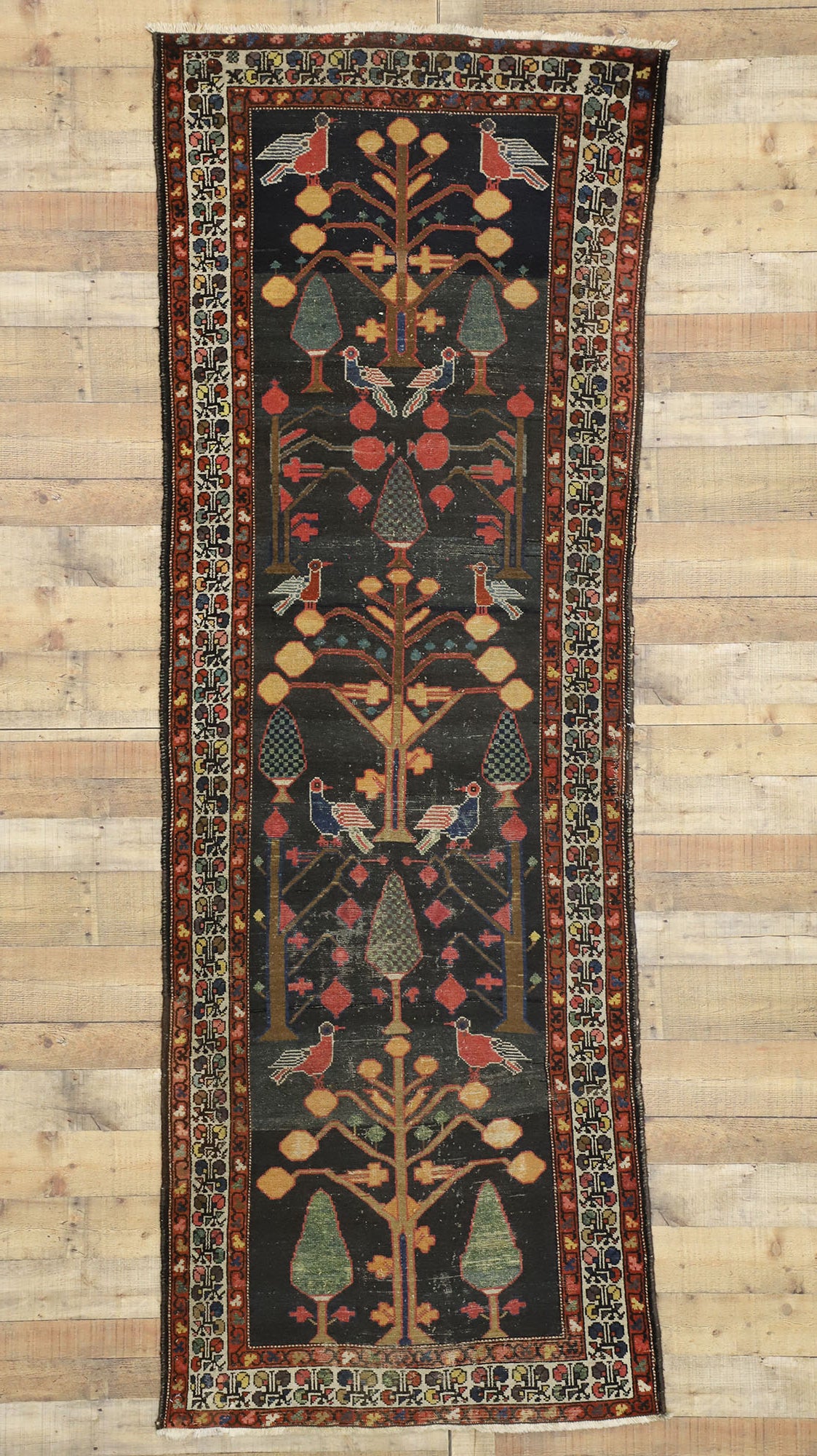 3 x 10 Antique Persian Bakhtiari Rug 77349