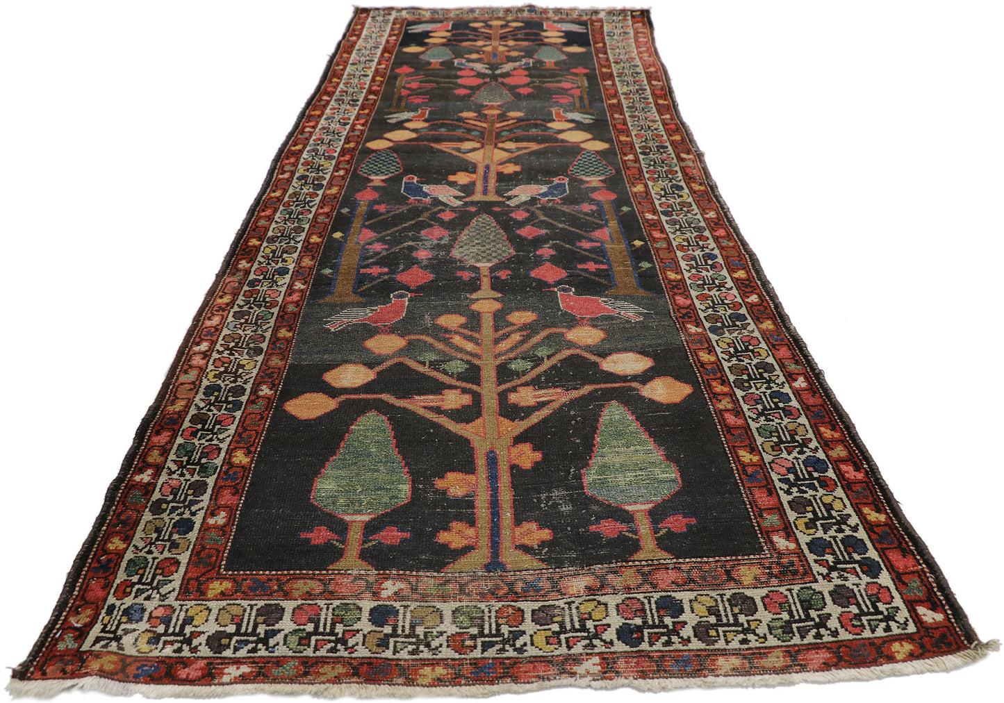 3 x 10 Antique Persian Bakhtiari Rug 77349