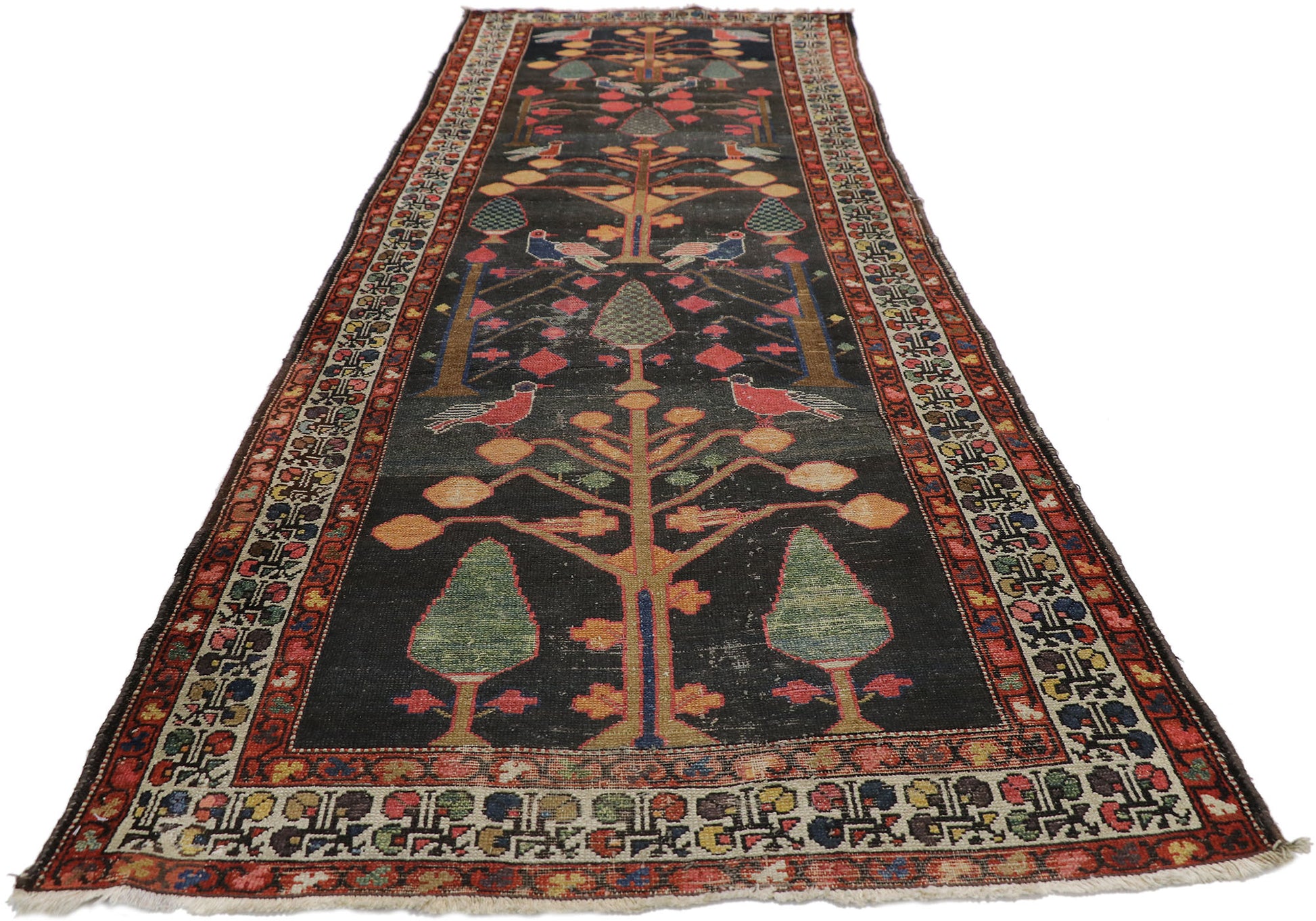 3 x 10 Antique Persian Bakhtiari Rug 77349
