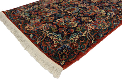 3 x 18 Antique Persian Qazvin Runner 77350