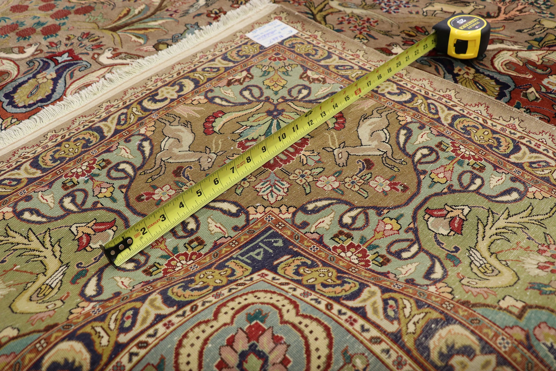 10 x 13 Vintage Tabriz Rug 77351