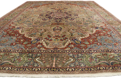 10 x 13 Vintage Tabriz Rug 77351