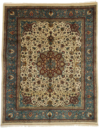 9 x 11 Vintage Persian Tabriz Rug 77352