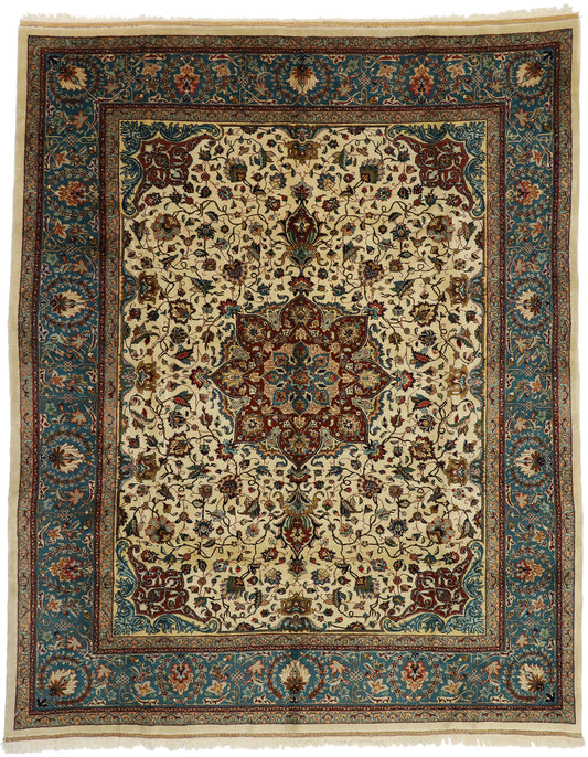 9 x 11 Vintage Persian Tabriz Rug 77352