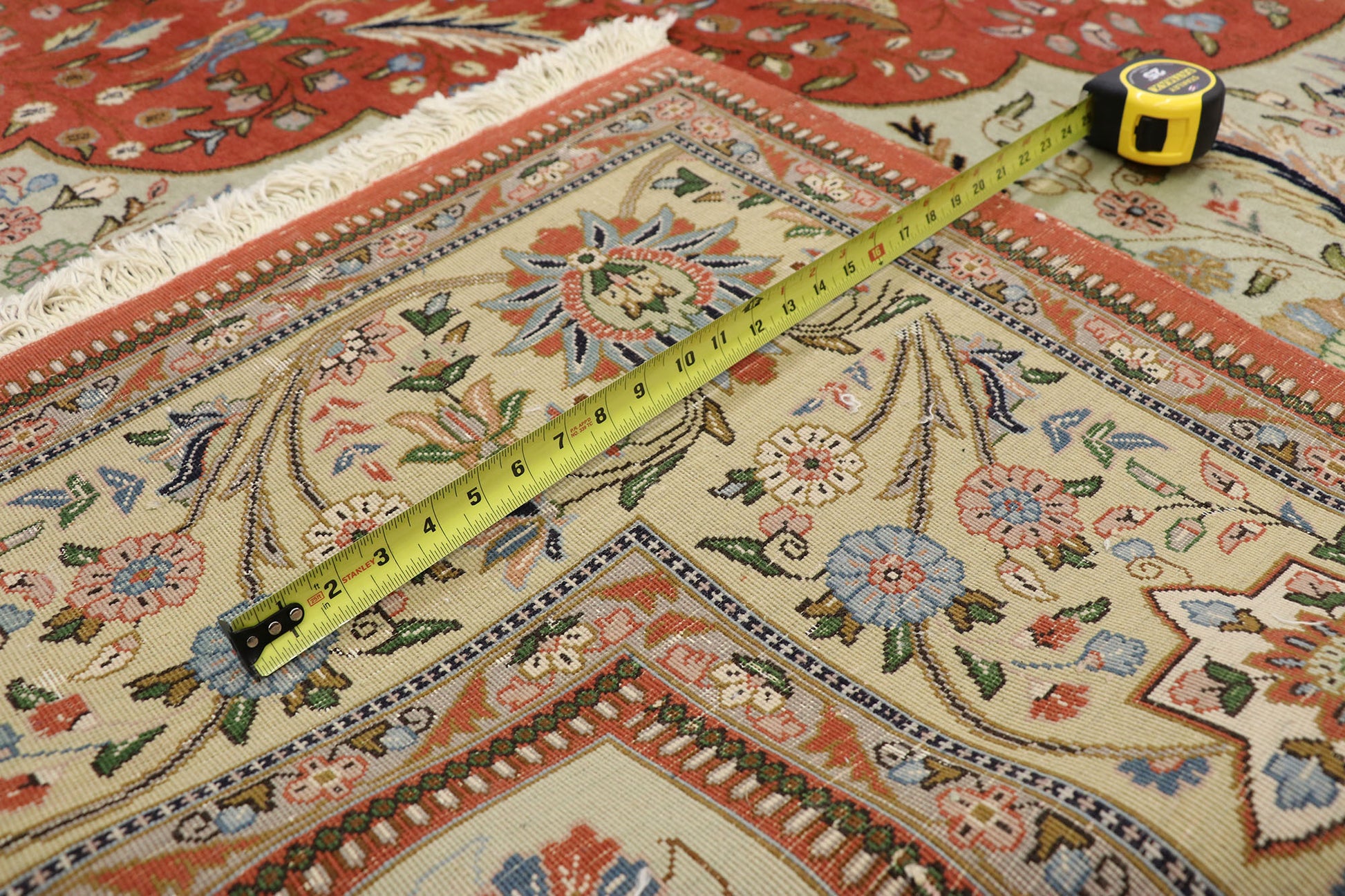 11 x 15 Vintage Persian Tabriz Rug 77353