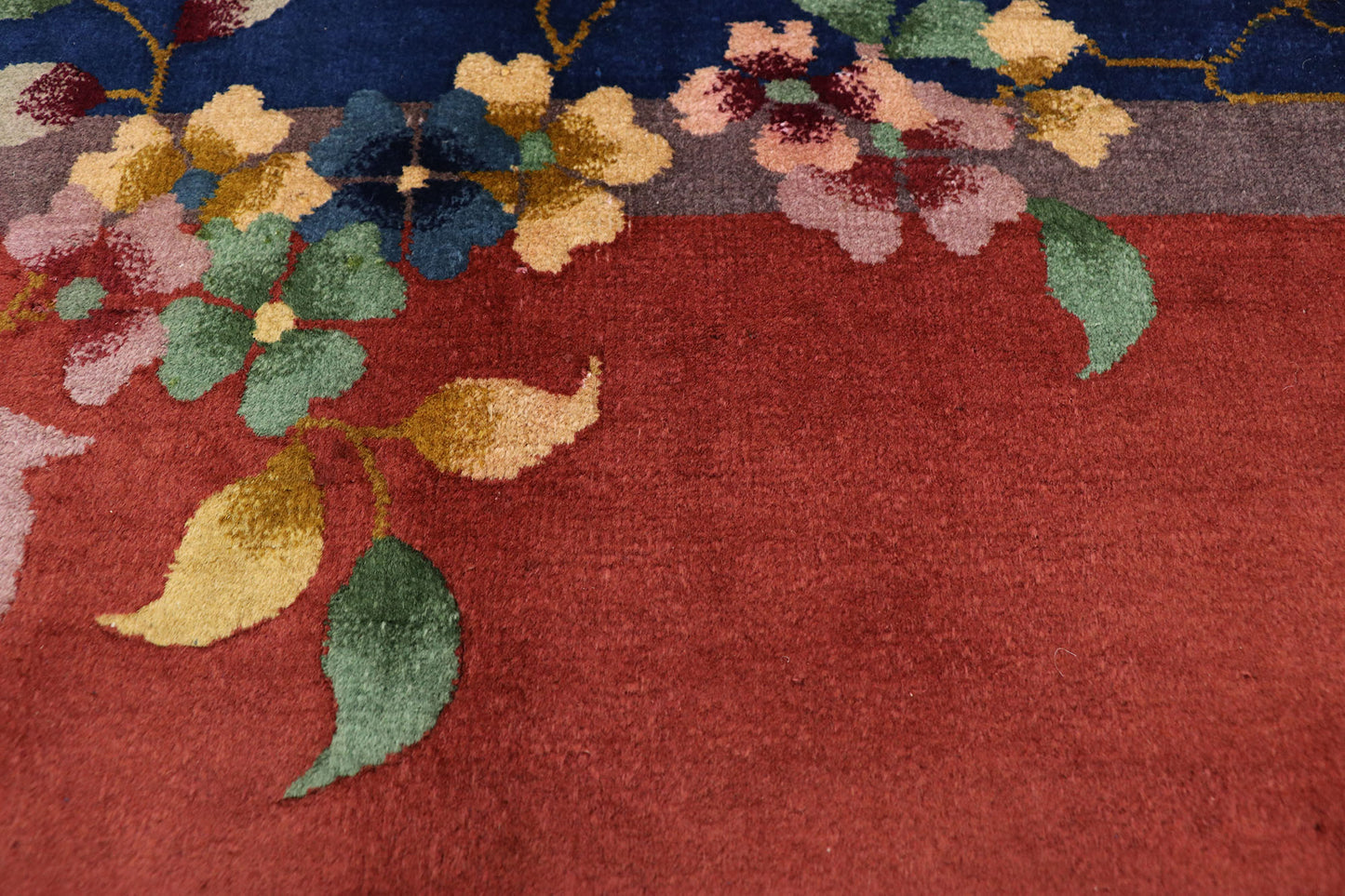 9 x 11 Antique Chinese Art Deco Rug 77354