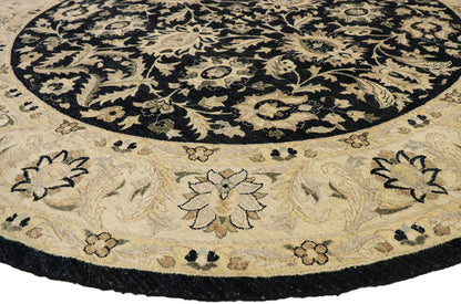 9 x 9 Vintage Indian Round Area Rug 77361