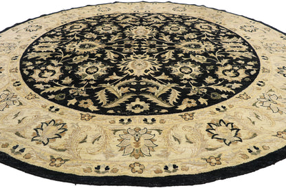 9 x 9 Vintage Indian Round Area Rug 77361