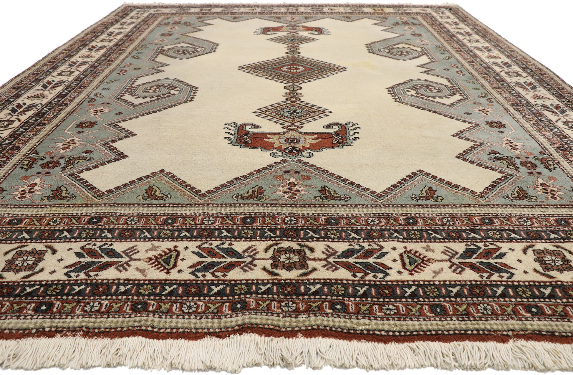9 x 12 Vintage Turkish Sparta Rug 77362
