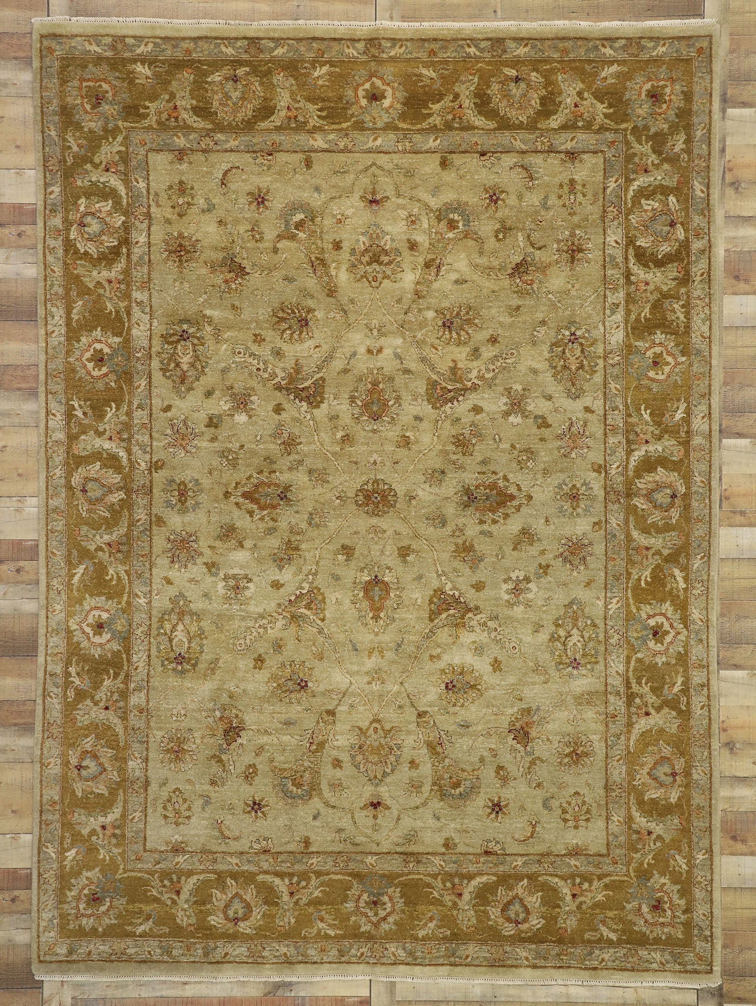 8 x 12 Vintage Indian Rug 77366
