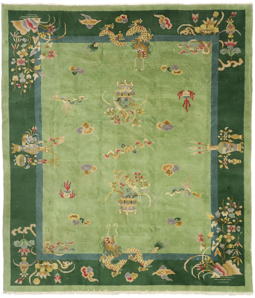 8 x 9 Antique Art Deco Rug 77367