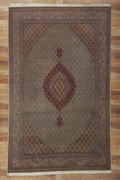 7 x 11 Vintage Persian Tabriz Rug 77368