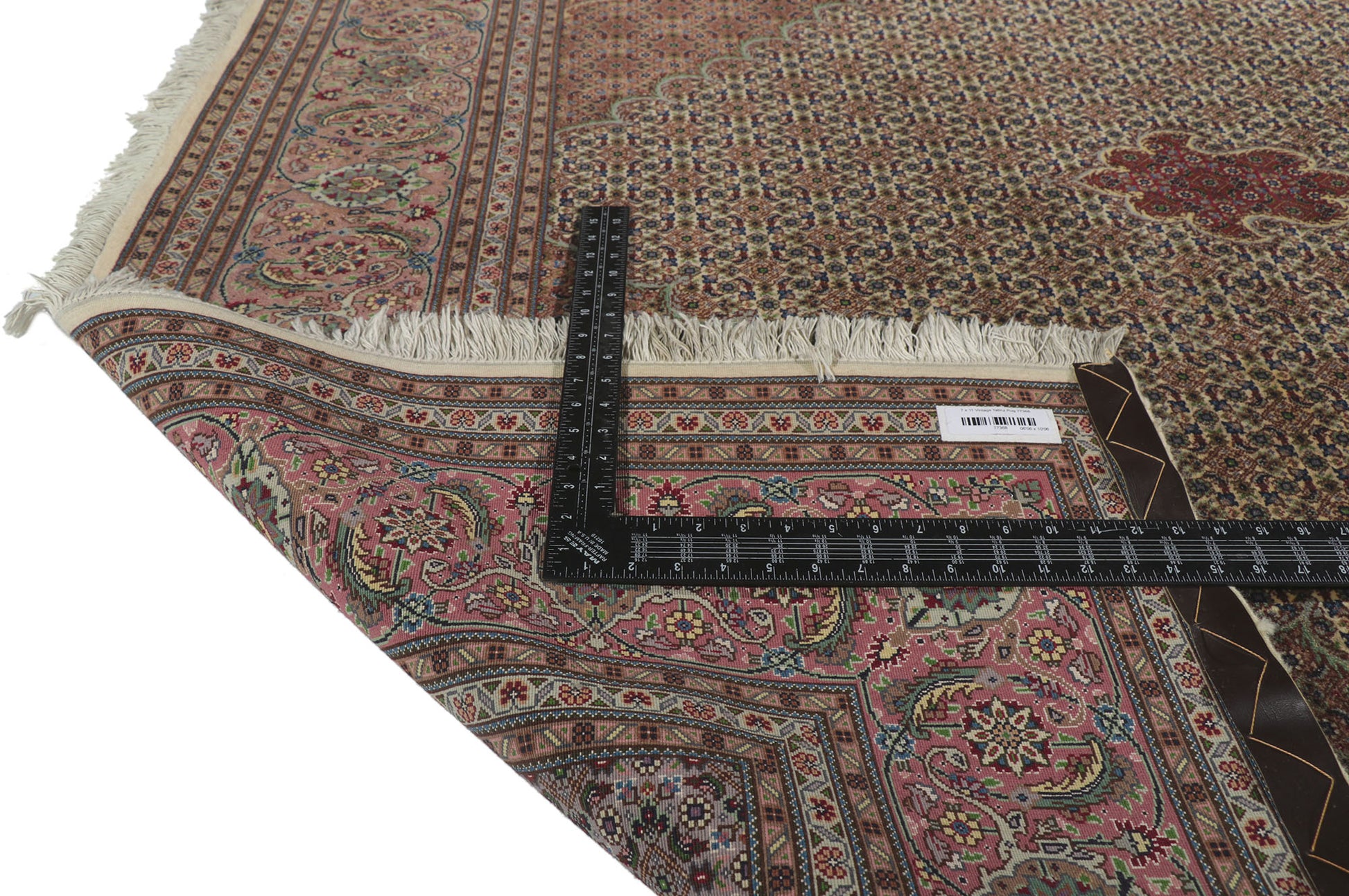 7 x 11 Vintage Persian Tabriz Rug 77368