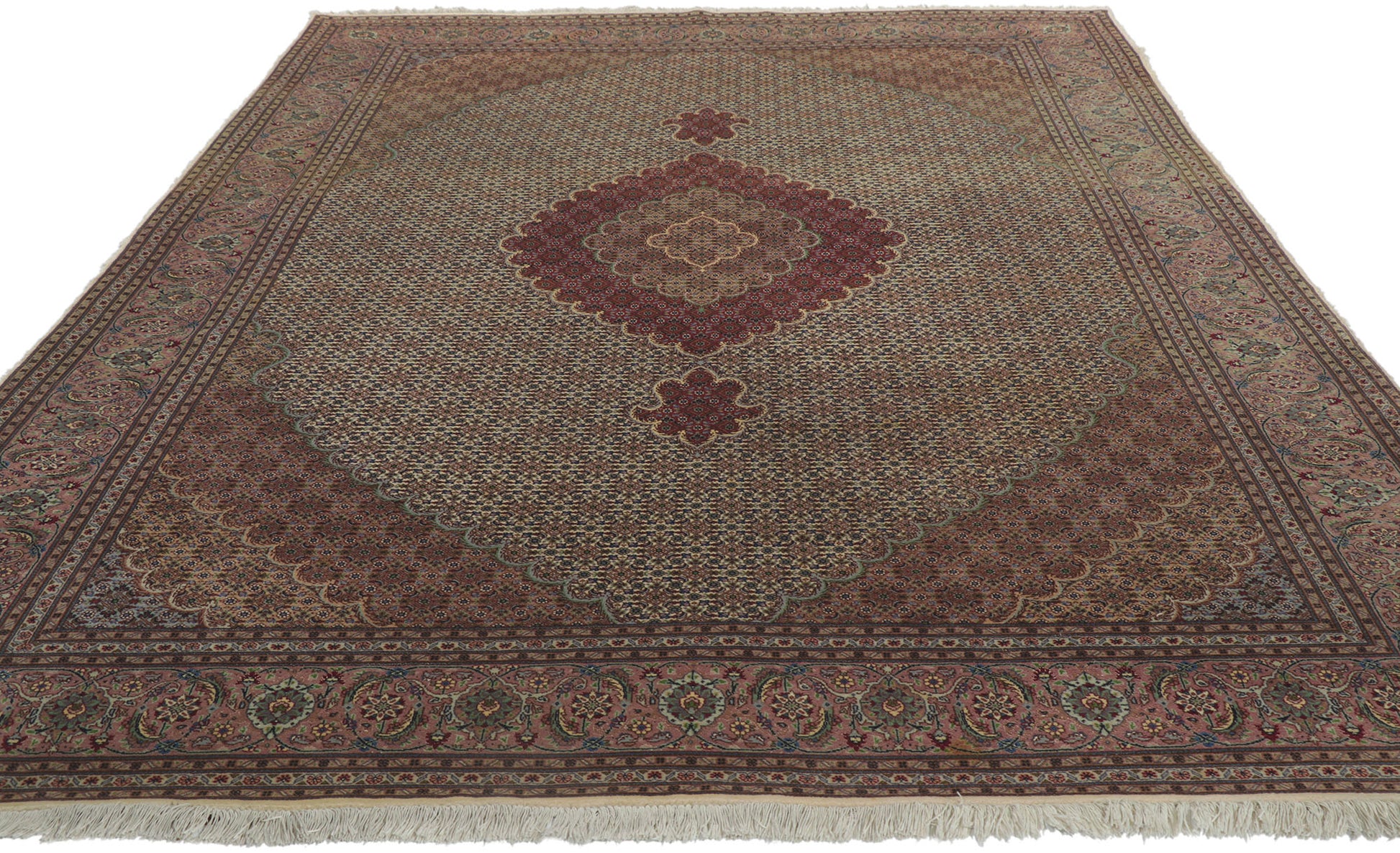 7 x 11 Vintage Persian Tabriz Rug 77368