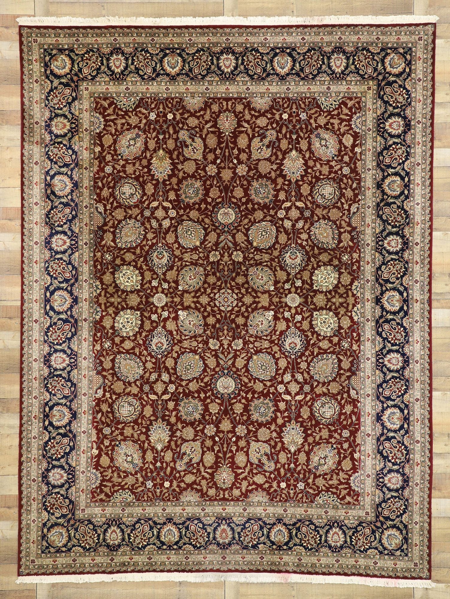 9 x 12 Vintage Chinese Tabriz Rug 77369