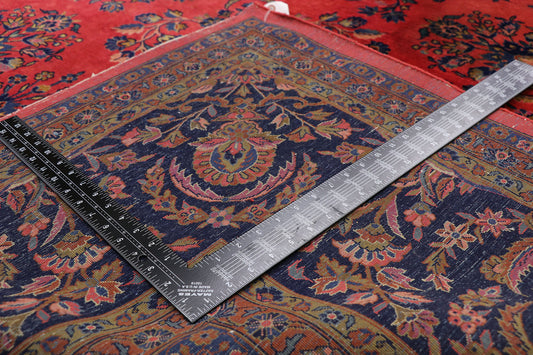 11 x 17 Antique Persian Kashan Rug 77370
