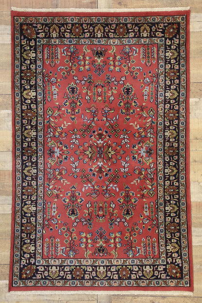 4 x 6 Vintage Persian Mahal Rug 77372