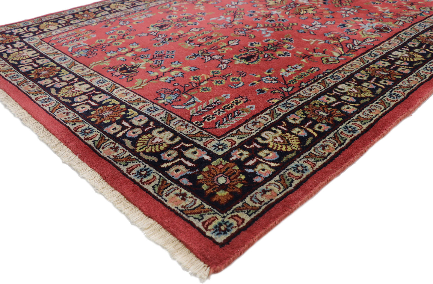 4 x 6 Vintage Persian Mahal Rug 77372