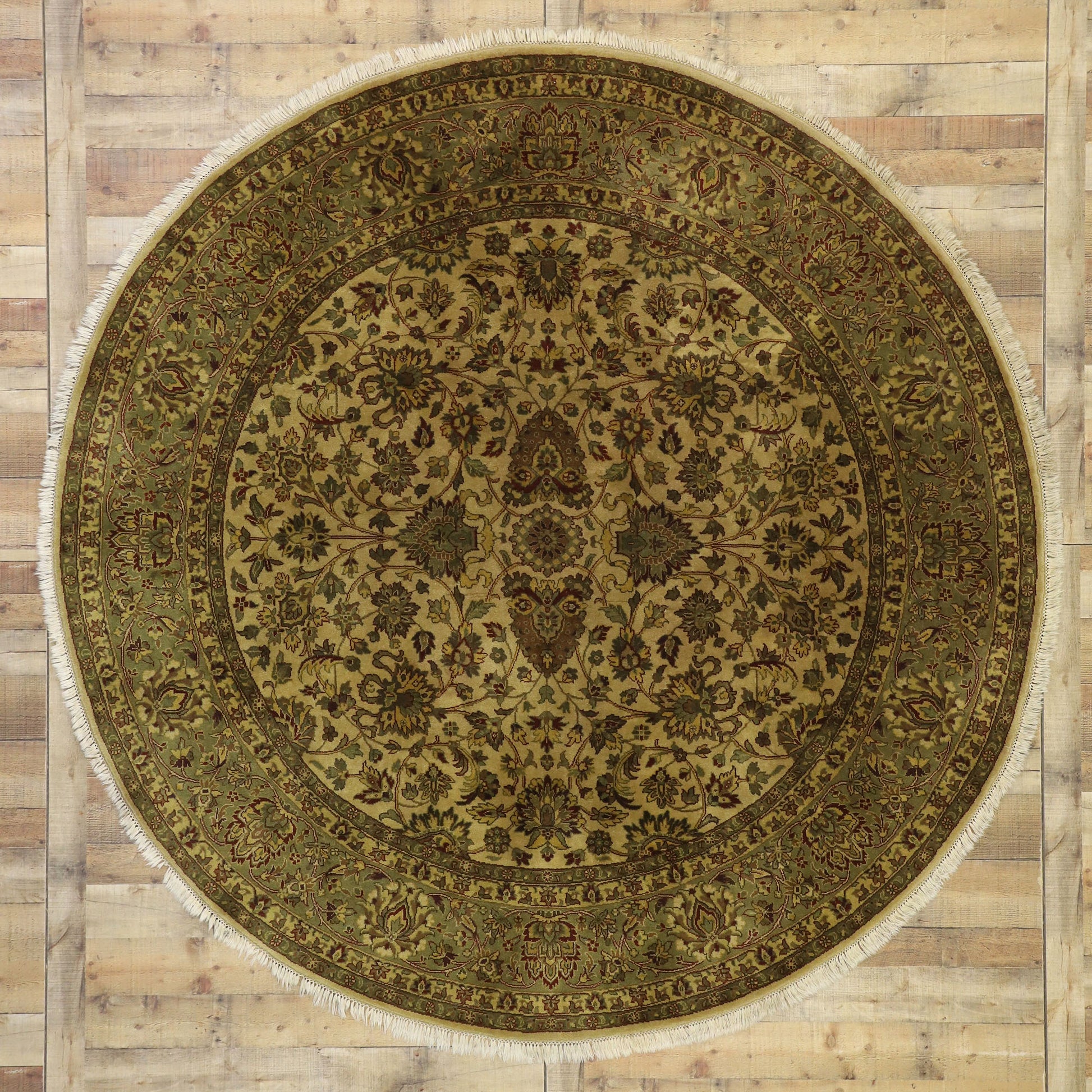 8 x 8 Vintage Indian Rug 77373