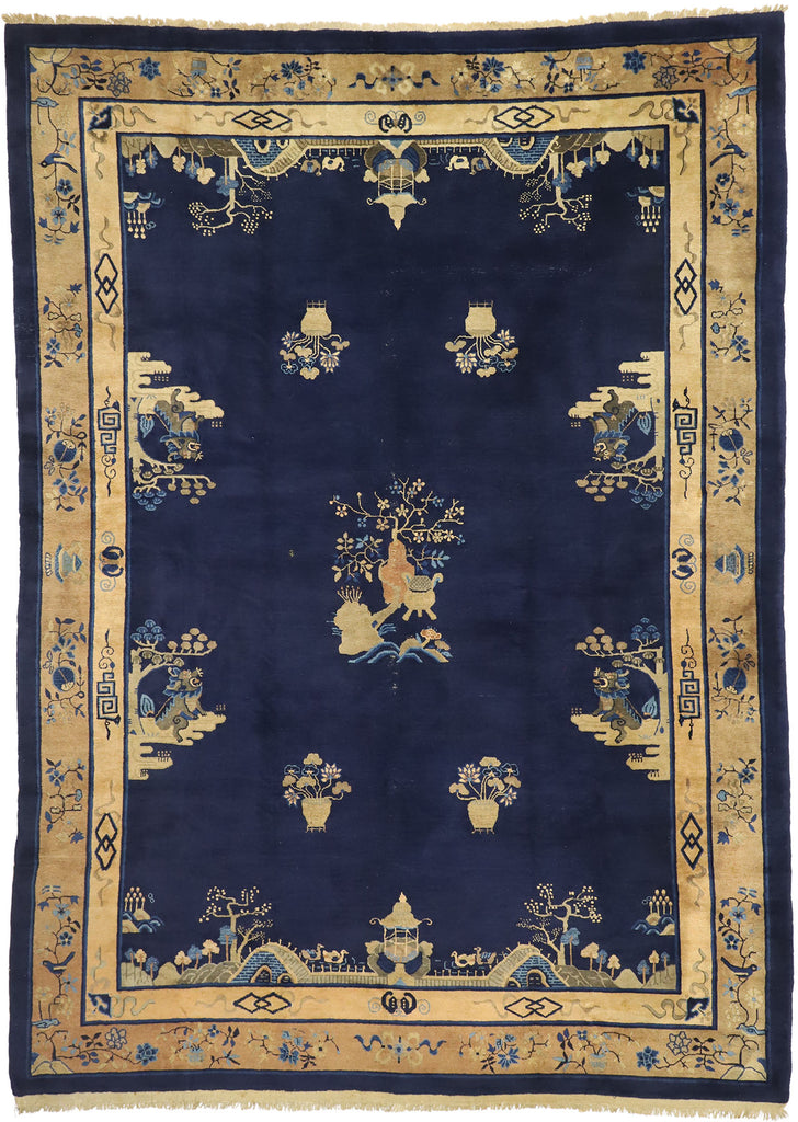 9 x 12 Antique Chinese Peking Rug 77375