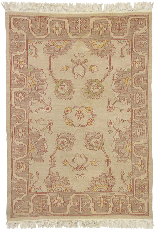4 x 5 Vintage Soumak Rug 77380