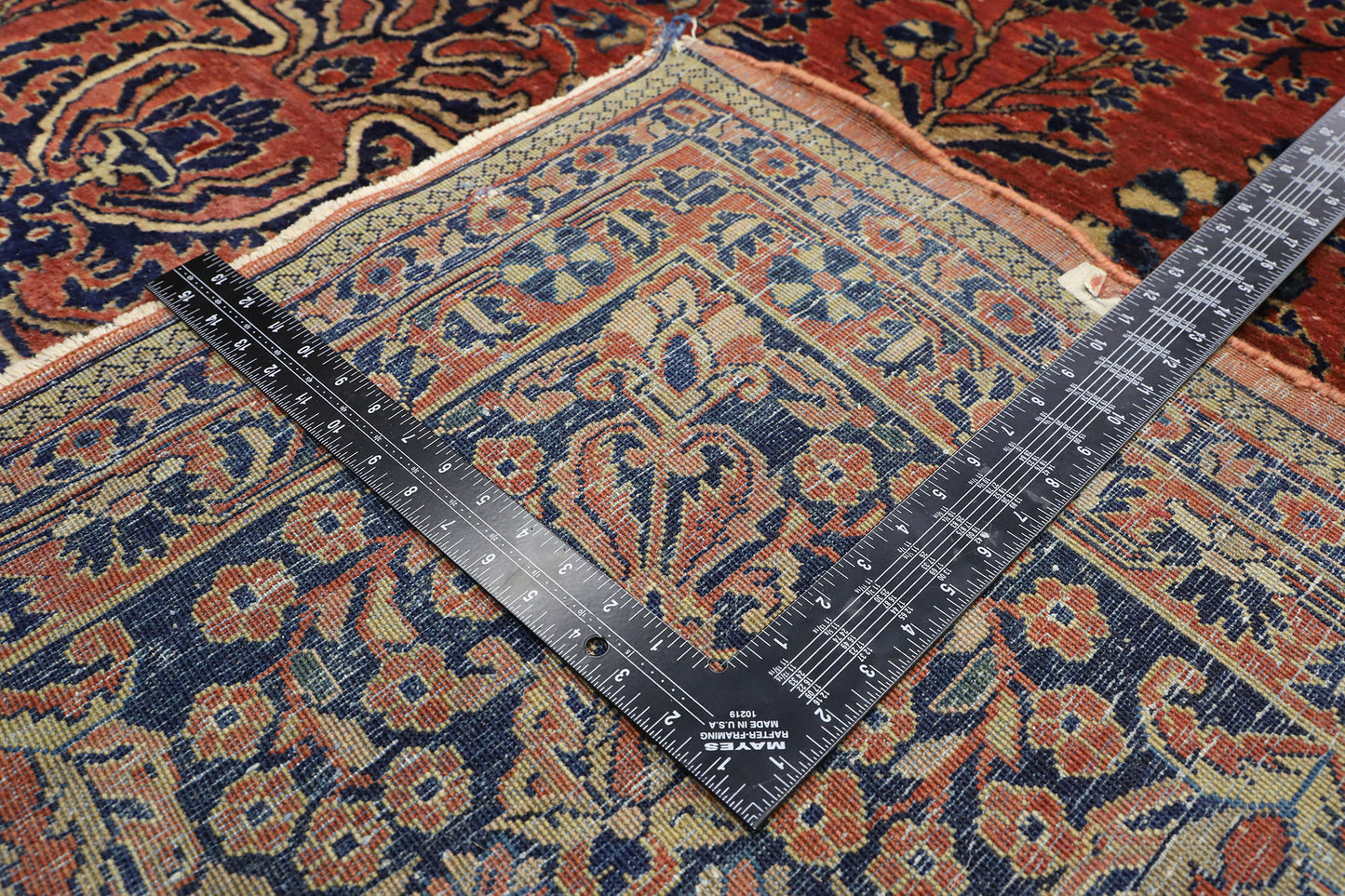 11 x 23 Antique Persian Sarouk Rug 77381
